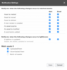 Notification settings