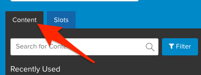 Content tab