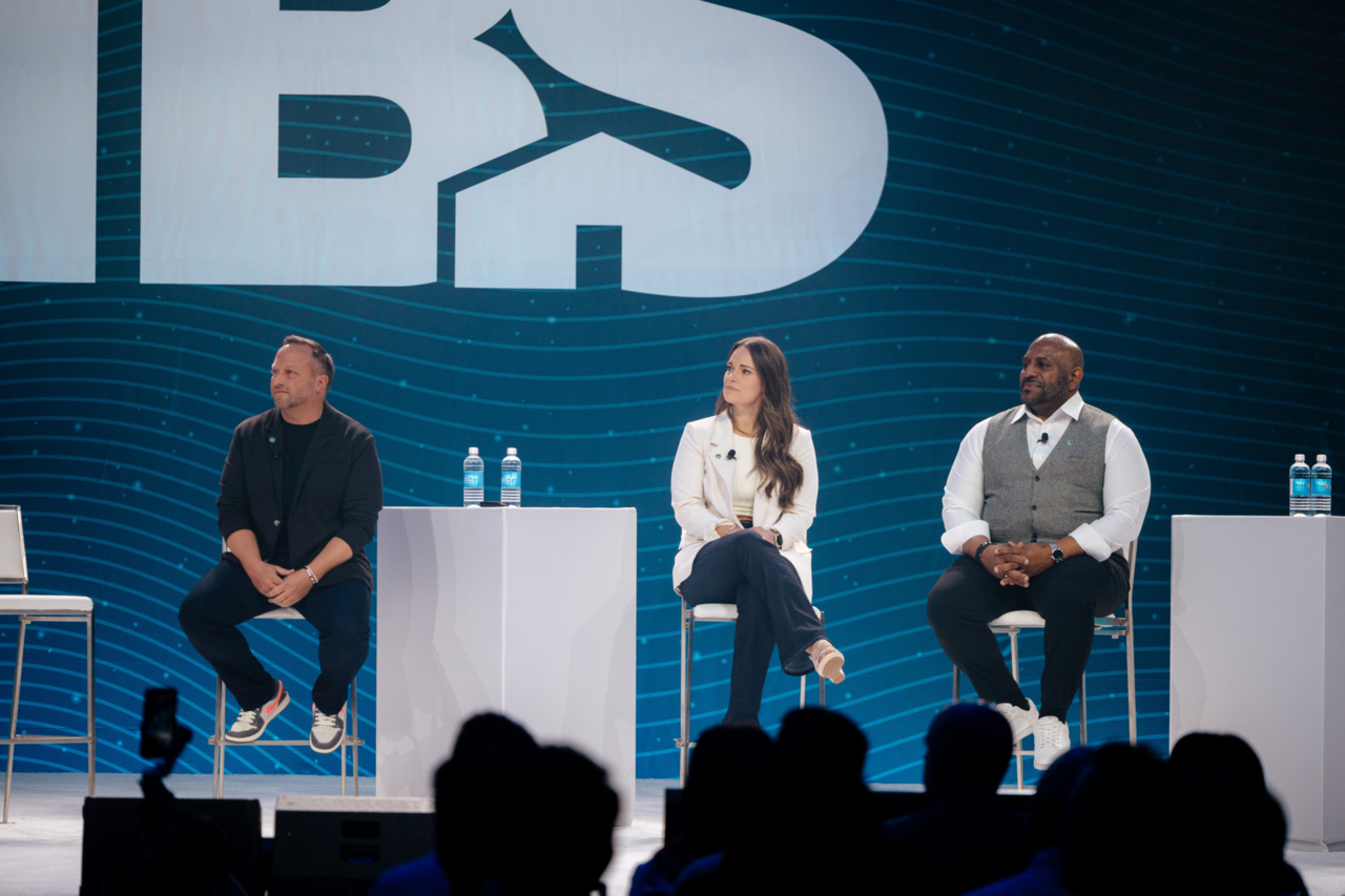 Presenters on stage